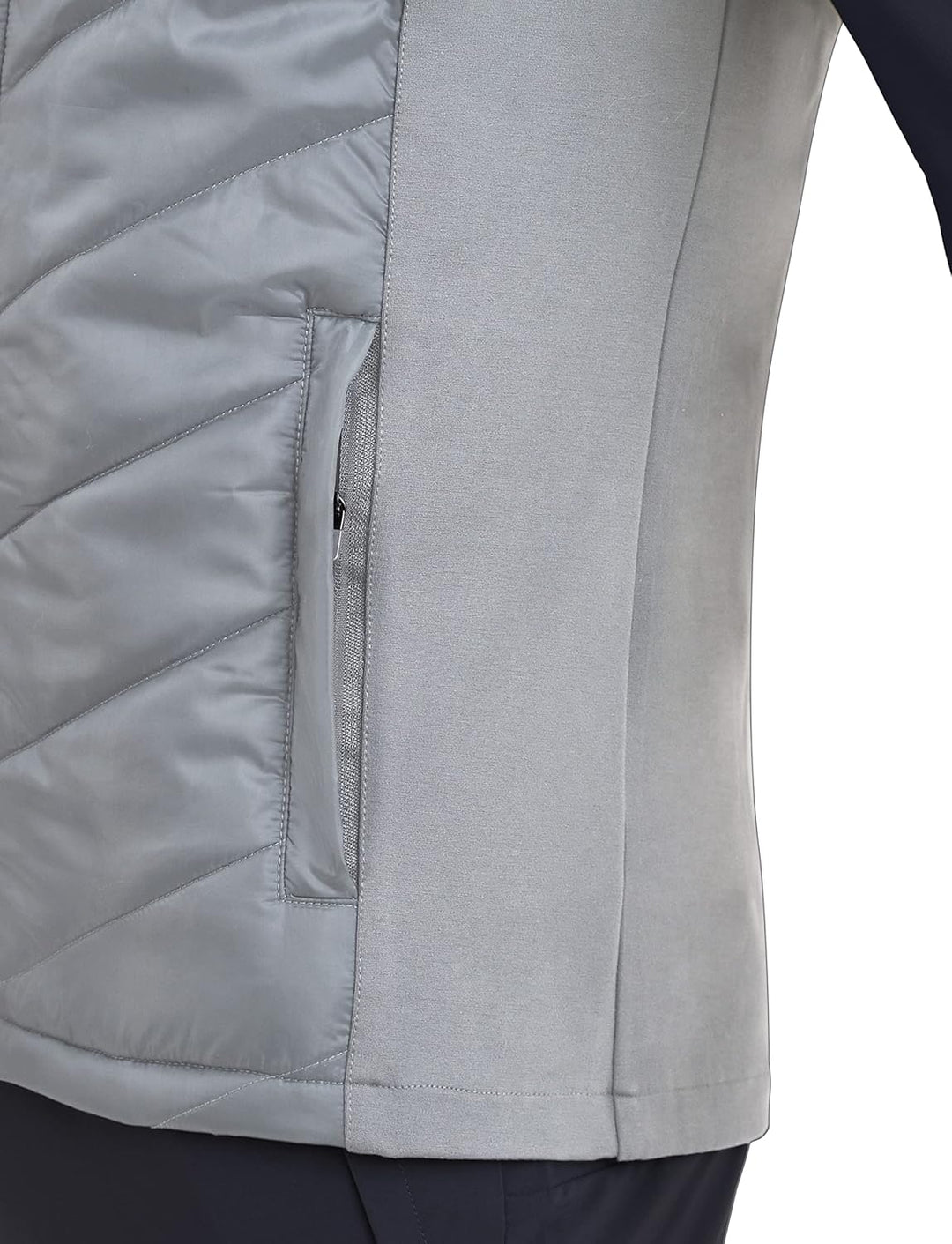 TCA Herren Excel Runner Leichte und gepolsterte Weste mit Reissverschlusstaschen S Hellgrau, S Hellg