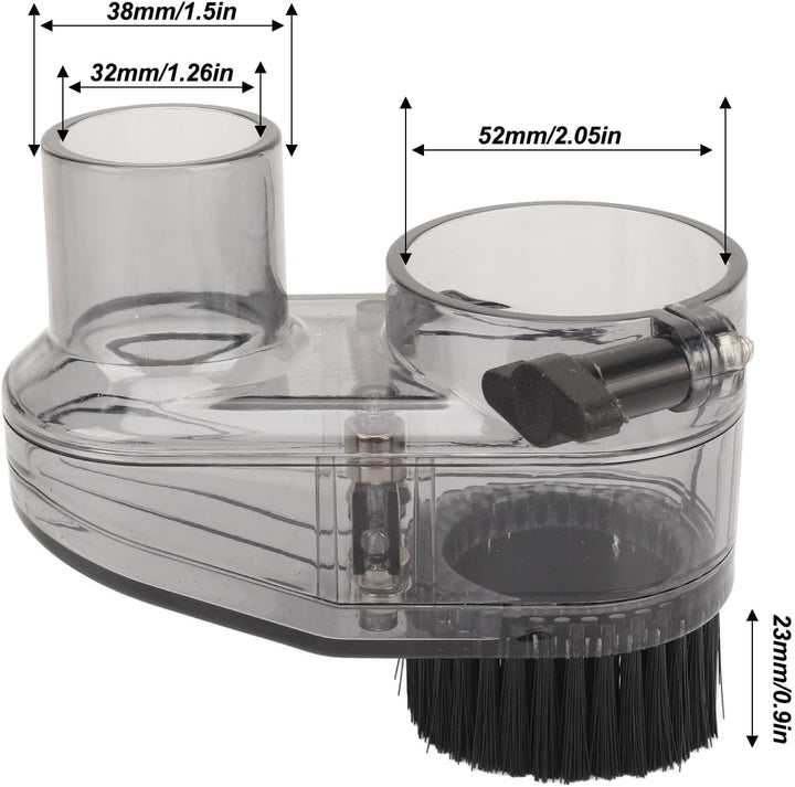 CNC Diameter Router Dust Shoe CNC 52mm Diameter Clear CNC Dust Boot with 38mm Hose Diameter for 52mm
