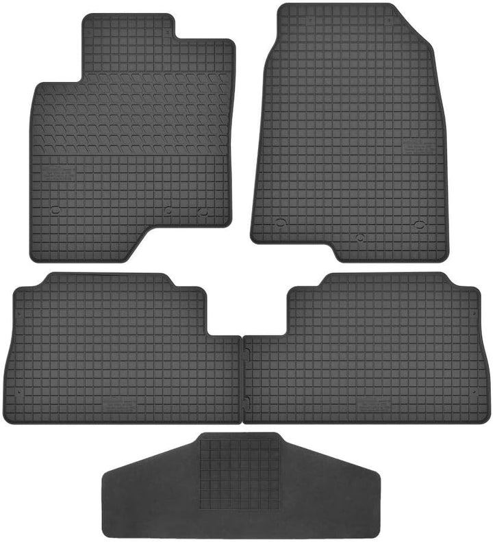 Fussmatten Vorne, Hinten + Tunnel Matte 5er Set für Opel Antara 2006-2017 Gummi Gummimatten Vorne, H