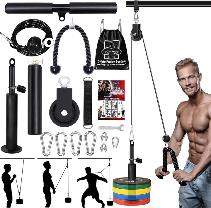 Taeku Kabelzug Fitness Professionelle Kabel Maschine System Home Gym Trizeps Latzug Arm Krafttrainin
