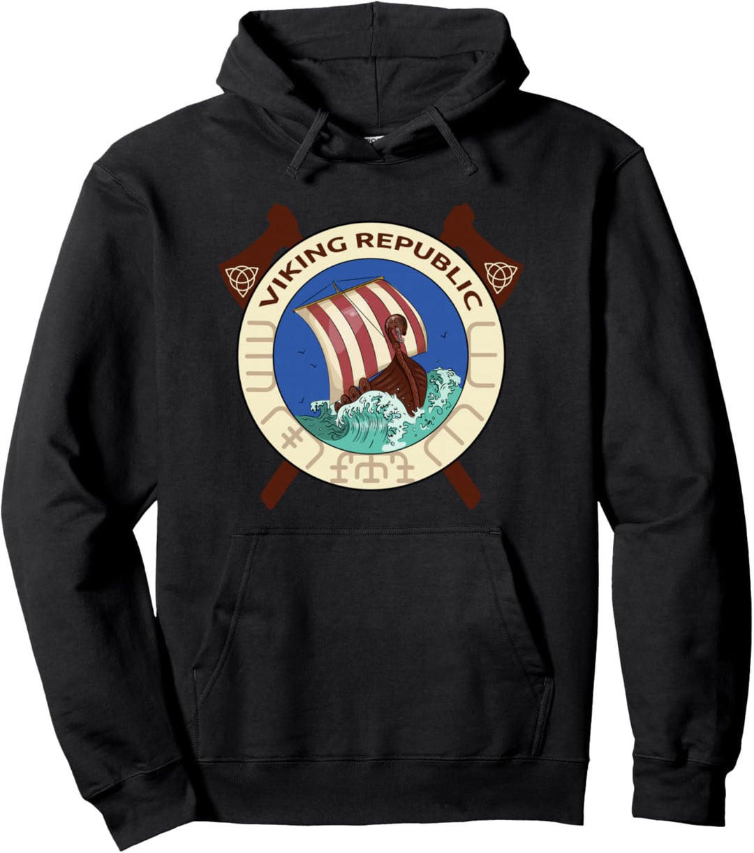 Viking Republic Schweden Camp Pullover Hoodie