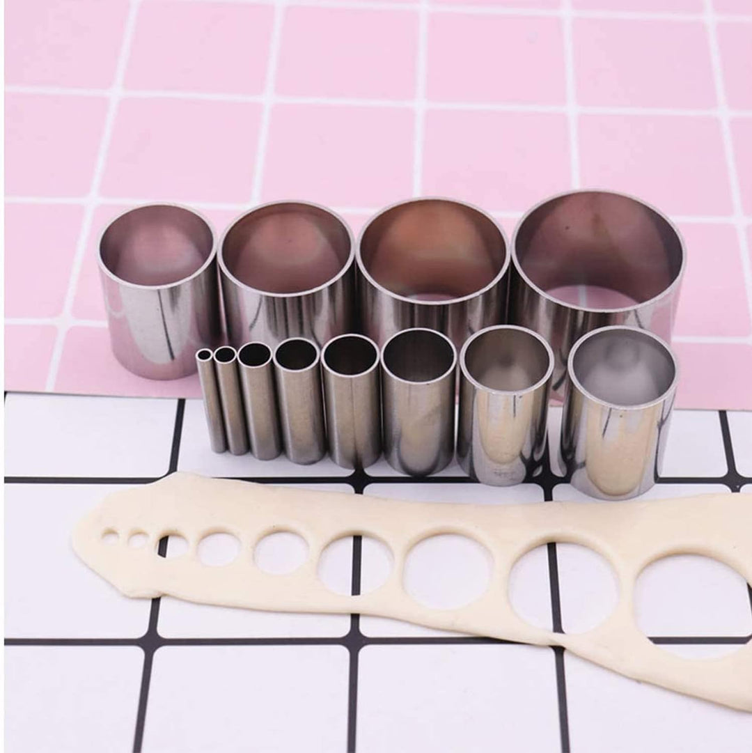 Polymer Clay Tools Set, Acryl Tonrollen, Acrylplatte, Schneidematte, Runde Polymer Clay Ausstecher m