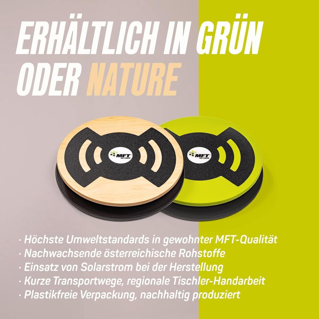 MFT Challenge Disc Classic Balance Board (made in Austria) stabil aus Holz mit rutschfestem Belag, G
