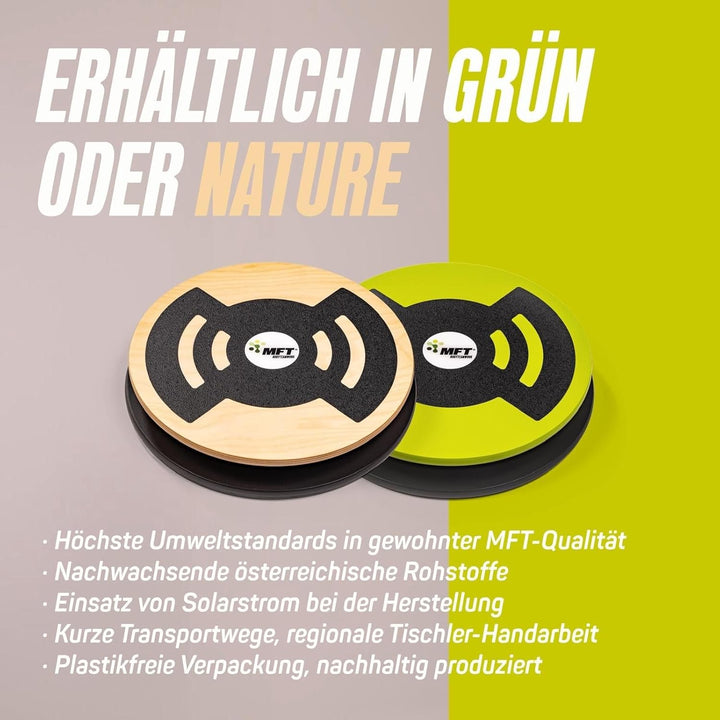 MFT Challenge Disc Classic Balance Board (made in Austria) stabil aus Holz mit rutschfestem Belag, G