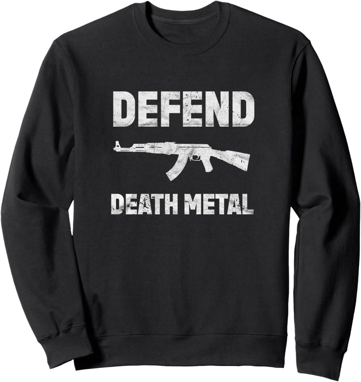 Defend Death Metal Atheist Black Satan Grindcore Lucifer 666 Sweatshirt