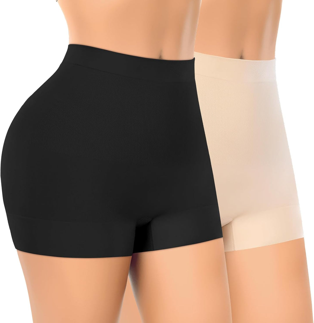 YARRCO Nahtlose Miederhose Leicht Formende Bauchweg Unterhose Damen Shapewear Kurze Leggings Miederp