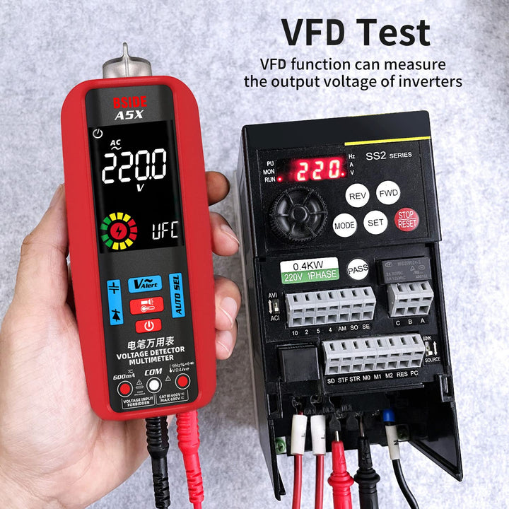 BSIDE Digital Multimeter Automatisch Stromprüfer Spannungsprüfer Farb LCD 6000 Zähler mit Temperatur