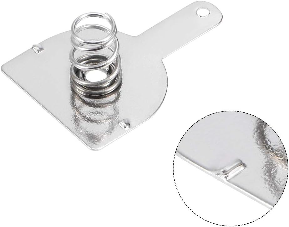 sourcing map 50 Paar 18650 Batterie Negativ zu Positiv Umwandlung Federkontakt Nickel Platte 18,5 mm