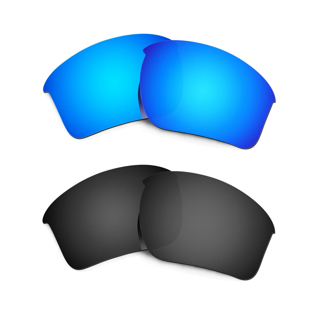 HKUCO Plus Mens Replacement Lenses For Oakley Half Jacket 2.0 Xl Sunglasses Blue/Black Polarized