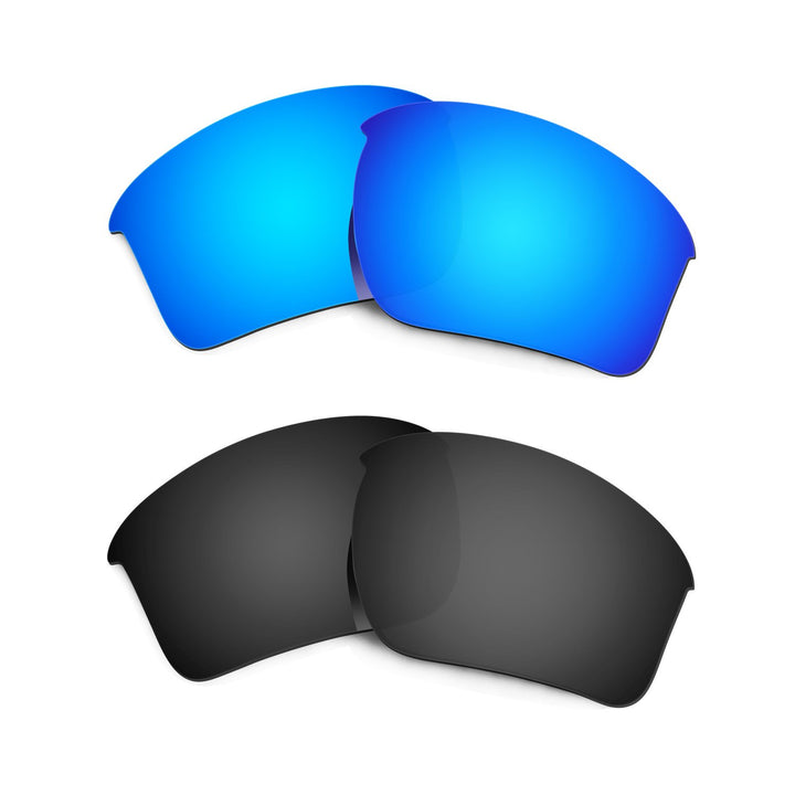 HKUCO Plus Mens Replacement Lenses For Oakley Half Jacket 2.0 Xl Sunglasses Blue/Black Polarized