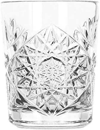 Libbey Hobstar Whiskygläser, Wasserglas, Saftglas, Kristallglas, 350 ml, 6 Stück