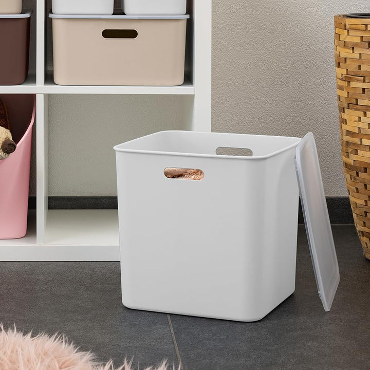 Sunware Sigma Home Aufbewahrungsboxen Klein 25L - 31,8x31,8x31,1cm - Kunststoff Aufbewahrungsbox Ohn