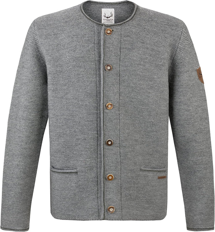 Stockerpoint Herren Jacke Amaro Strickjacke, Fog, Standard