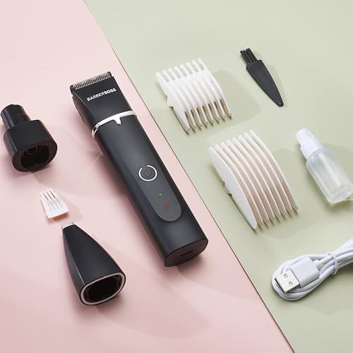 BarberBoss Pet Grooming Clipper, Trimmer für Hunde & Katzen, Profi Hundehaarschneider Kit für Dickes