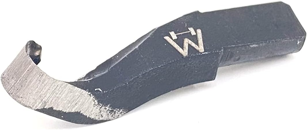 Wiedemann Ausdrehhaken klein gekröpft mit Halterstange für Drechsler drechseln, Woodturner Woodturni