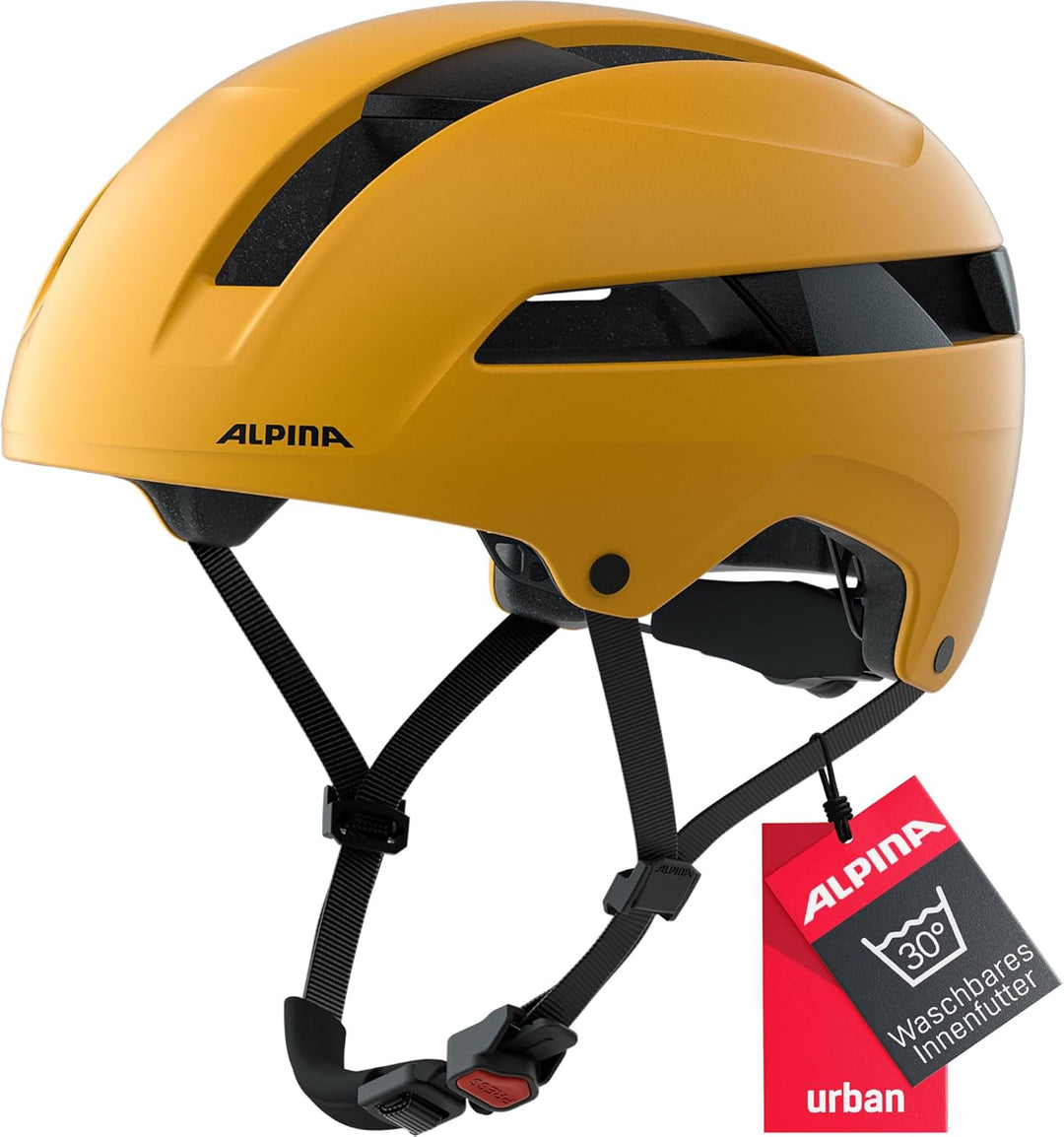 ALPINA SOHO - Extrem Robuster, Leichter & Individuell Anpassbarer Urban Fahrradhelm Für Erwachsene b