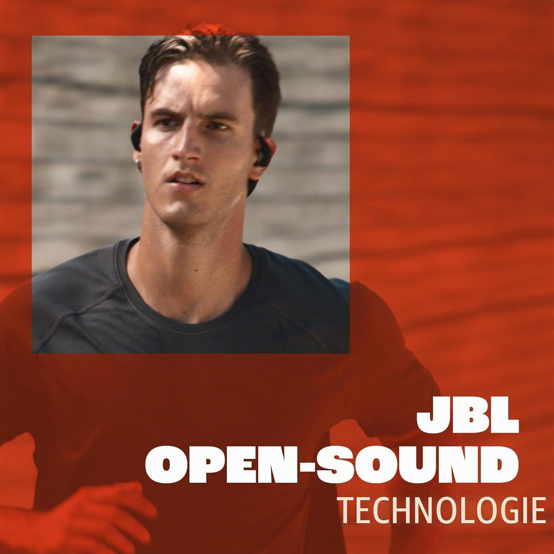 JBL Endurance Pace Open-Ear-Sport-Kopfhörer mit Bluetooth, 10 h Akkulaufzeit, Leichter Titan-Memory-