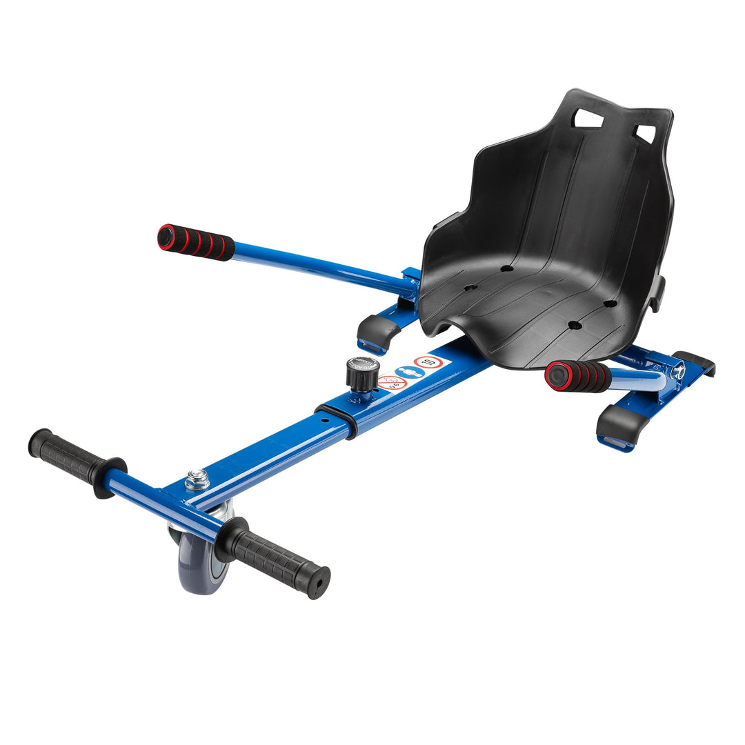 Wiltec Sitzscooter Rot, verstellbarer Kartsitz für Elektroscooter bis 120 kg, Sitzscooter kompatibel