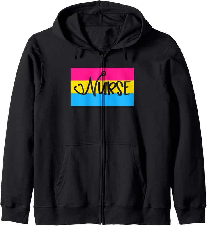 Registered Nurse Appreciation Pansexual Pride Flag Stuff Art Kapuzenjacke