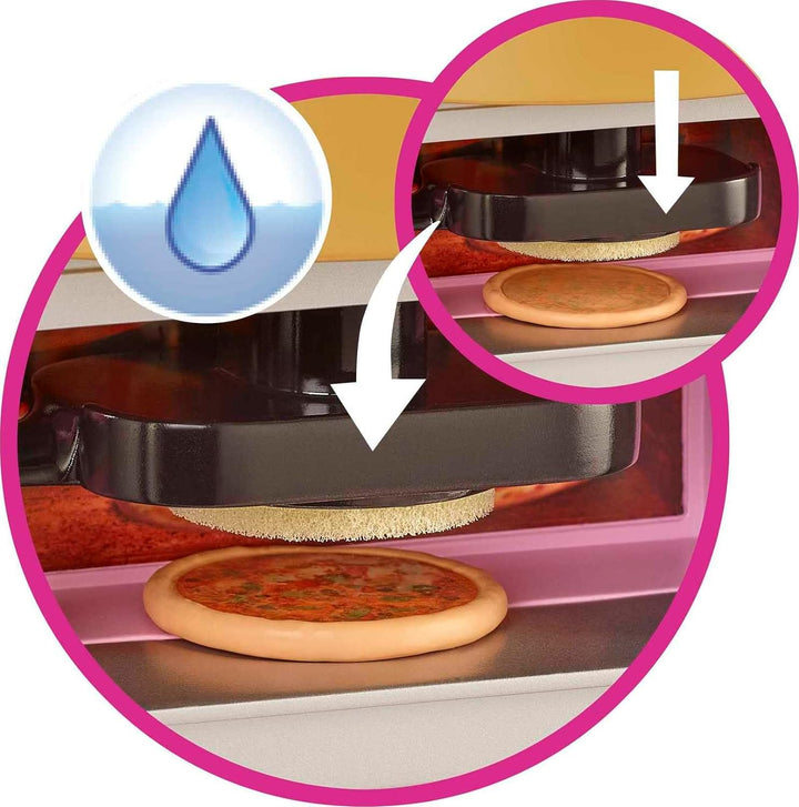 Barbie HGP59 - Cook'n Grill Restaurant Spielset, mit Köchin Puppe, Freundin und kleinem Mädchen, auf