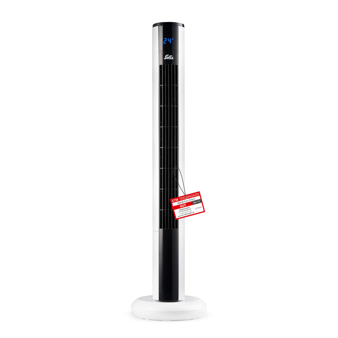 Solis Easy Breezy 757 Ventilator Leise - Turmventilator - Ventilator mit Fernbedienung und Temperatu