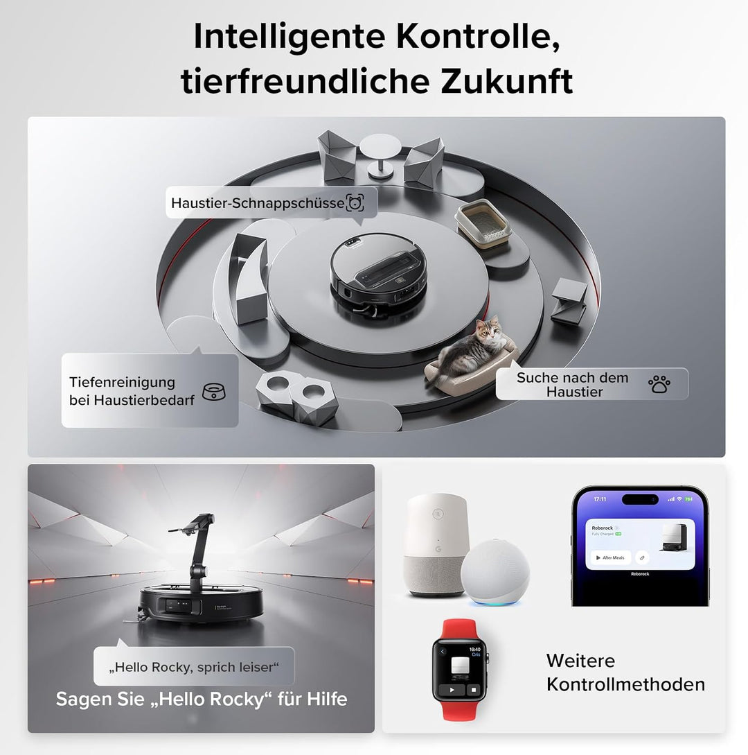 roborock Saros Z70 Saugroboter mit Wischfunktion, OmniGrip Arm, KI-gestützt, 22.000 Pa Saugkraft, 7.