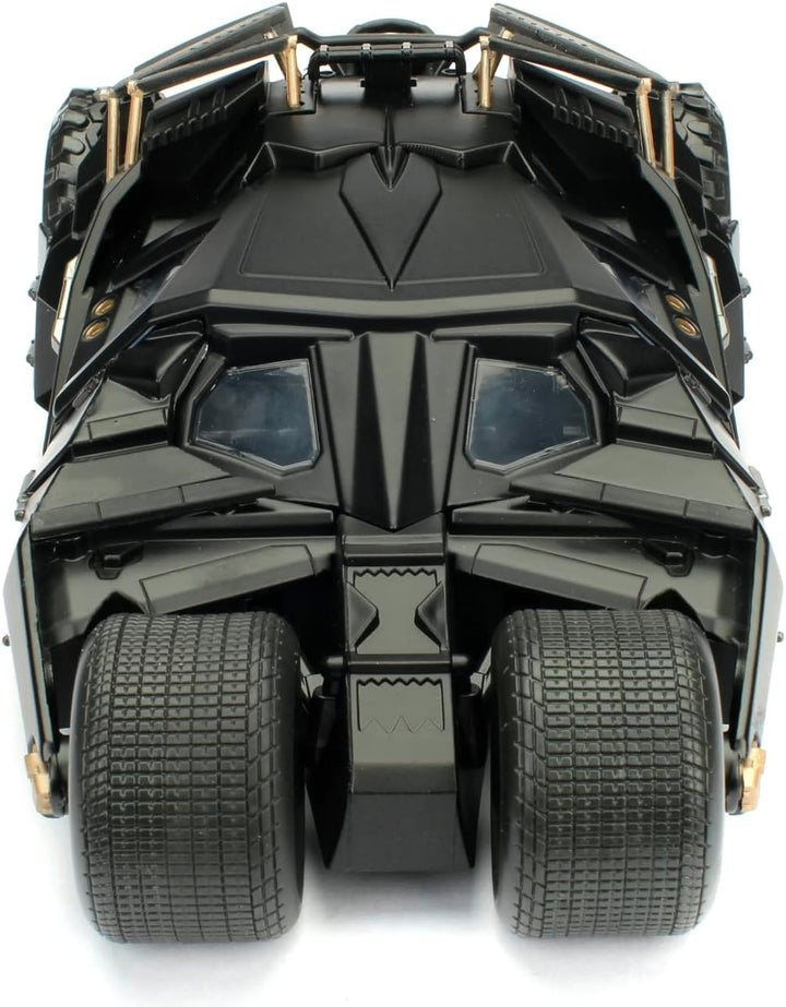 Jada Toys 253215005 The Dark Knight Batmobil, hochdetailiertes 1:24 Modellauto inkl. Batman Figur, C