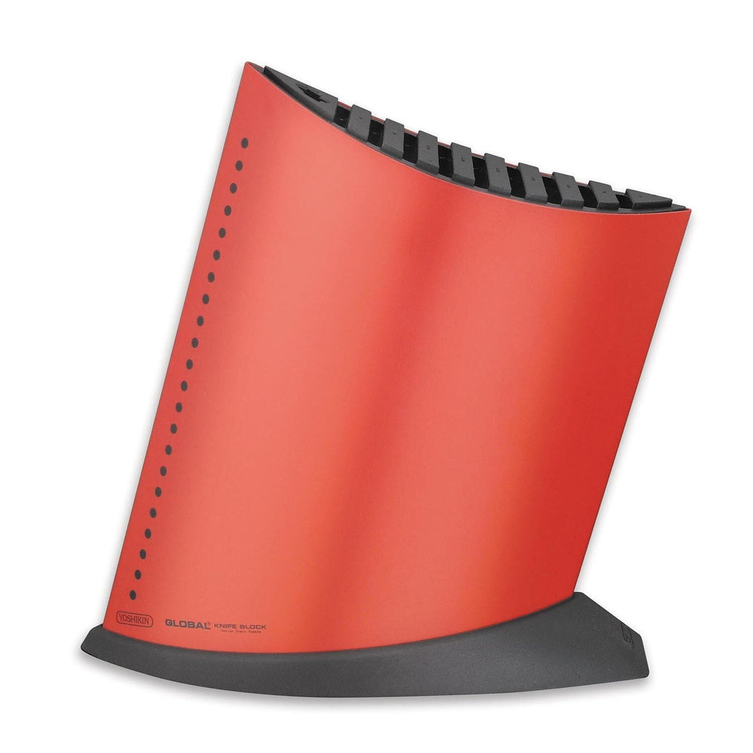Global, Red GKB-52/CR Messerblock mit 10 Schlitzen, mittelgross
