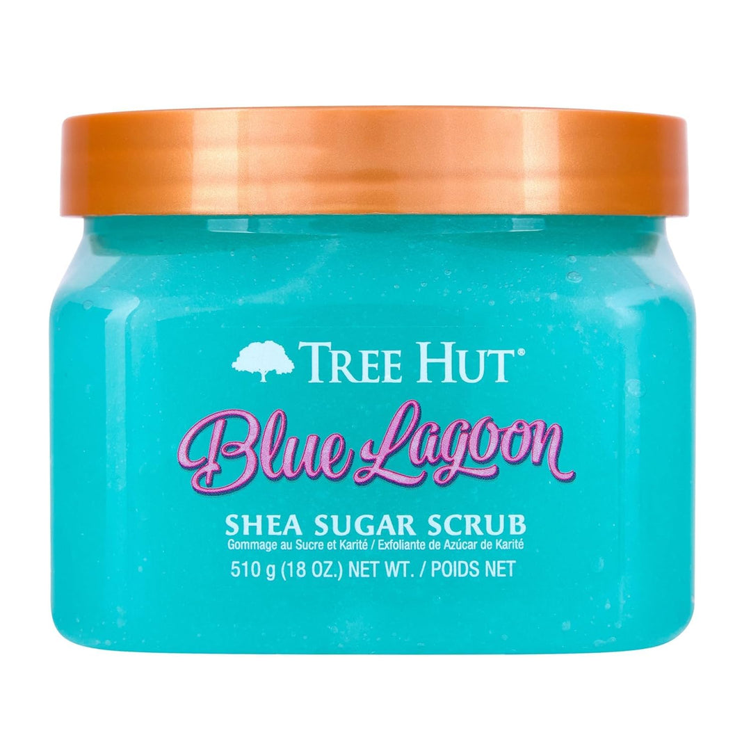 Tree Hut Blue Lagoon Shea-Zucker-Peeling, 470 ml, ultra-feuchtigkeitsspendendes Peeling und Peeling,