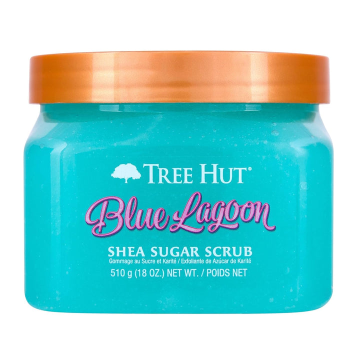 Tree Hut Blue Lagoon Shea-Zucker-Peeling, 470 ml, ultra-feuchtigkeitsspendendes Peeling und Peeling,
