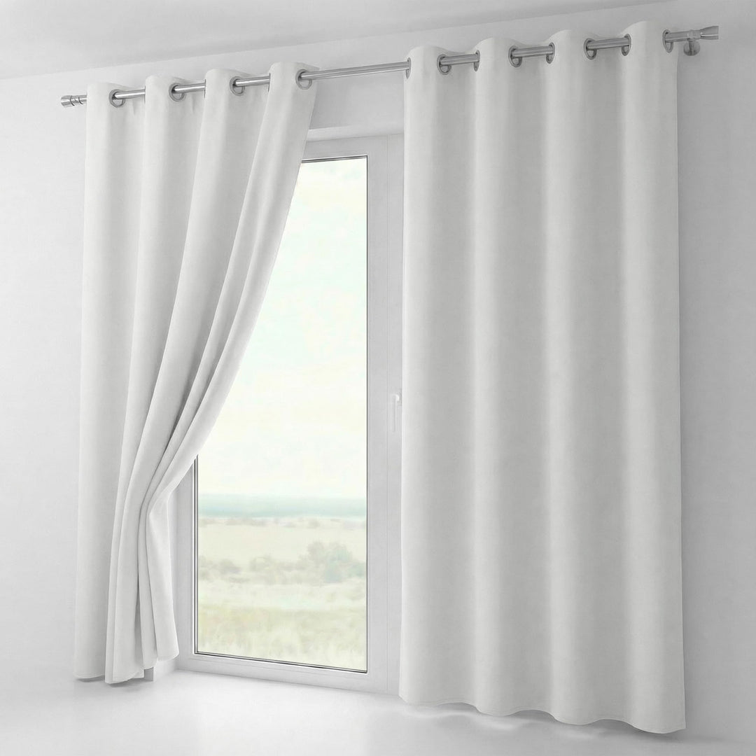 BEAUTEX Verdunkelungsgardine mit Ösen, Blackout Ösenschal Blickdicht abdunkelnd, Grösse und Farbe wä