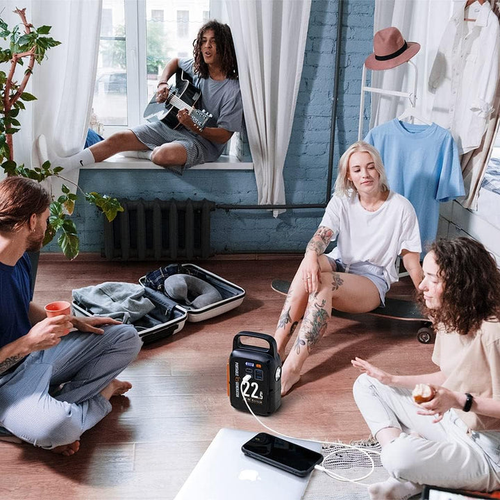 revolt Dynamo Powerbank: Kurbel-Dynamo-Powerstation mit 22,5 Ah, USB-C Power Delivery, 18 Watt (Kurb