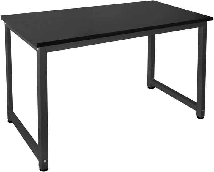 Kingpower Tisch Computertisch PC Schreibtisch Bürotisch 120 x 60 cm Auswahl, Farbe:Schwarz/Weiss Sch