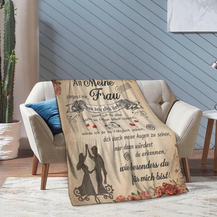Hochzeitstag Geschenke für Frauen, Kuscheldecke An Meine Frau, Geburtstagsgeschenk Hochzeitsgeschenk