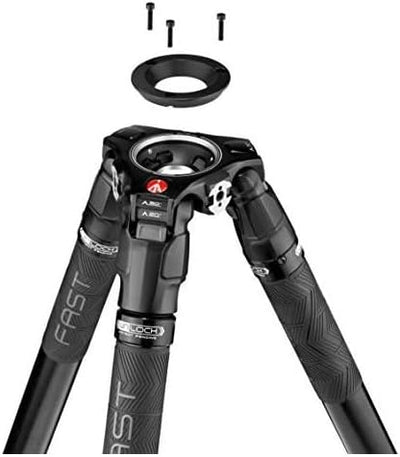 Manfrotto Nitrotech Videokopf der Serie 608 kombiniert mit Einzelrohr Kamerastativ 635 mit Schnellve