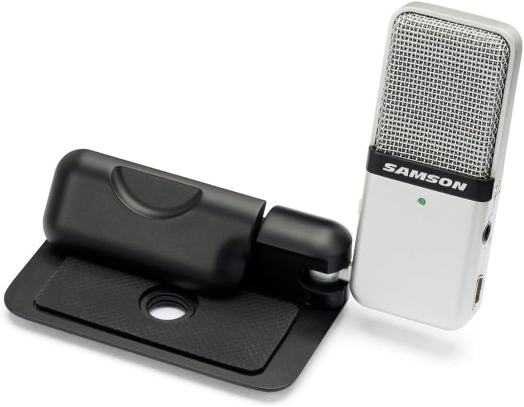 Samson Go Mic Clip-On USB Mikrofon f1/4r Laptop Computer silber