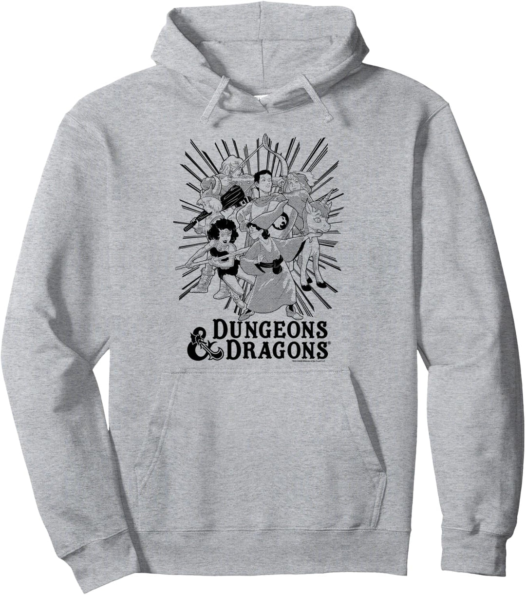 Dungeons &amp; Dragons Group Shot Dark Tones Pullover Hoodie