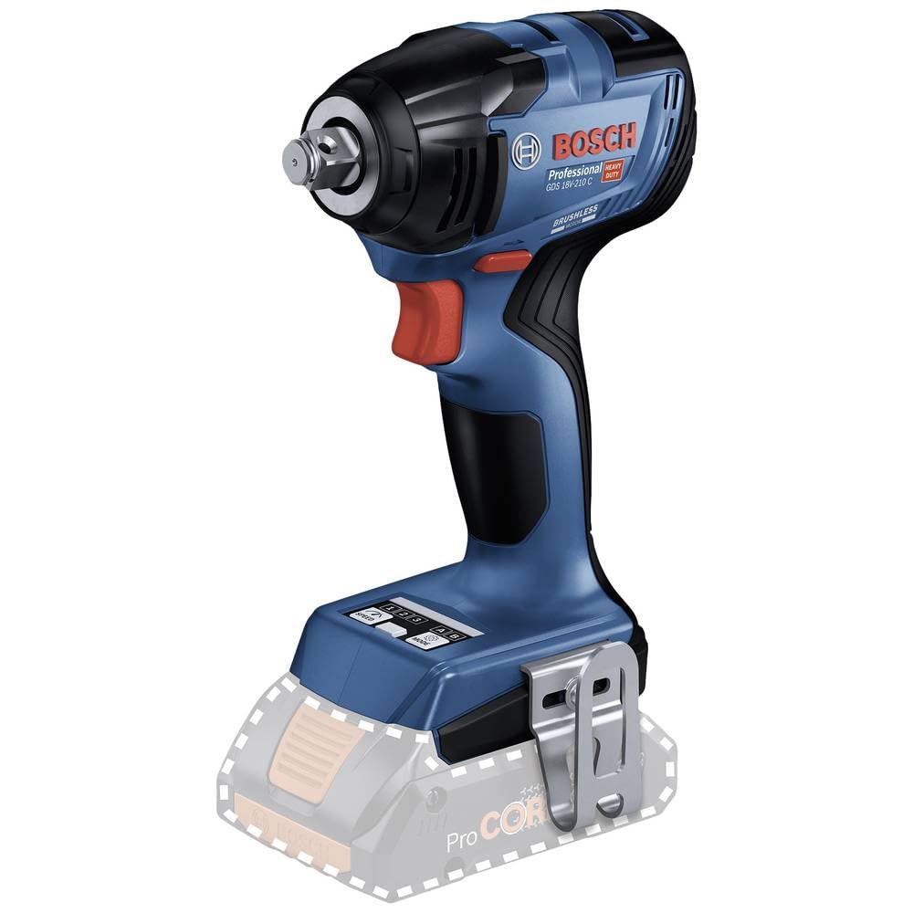 Bosch Professional 18V System Akku-Drehschlagschrauber GDS 18V-210 C (Anziehmoment: 210 Nm, Losbrech