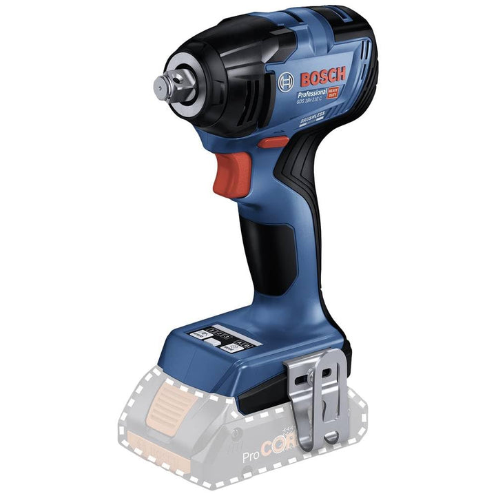Bosch Professional 18V System Akku-Drehschlagschrauber GDS 18V-210 C (Anziehmoment: 210 Nm, Losbrech