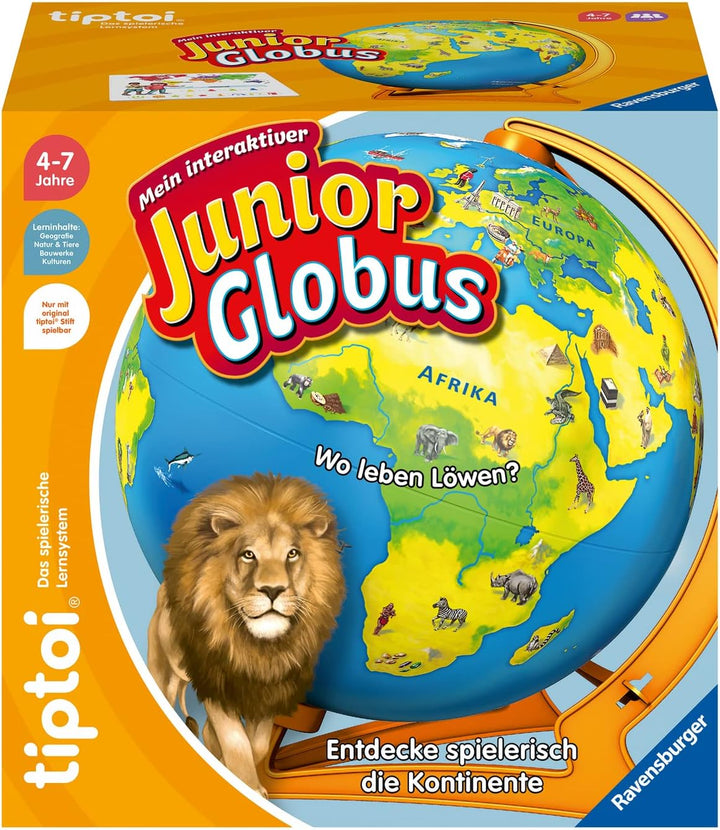 Ravensburger tiptoi 00115 - Mein interaktiver Junior Globus & tiptoi Spiel 00107 - Der interaktive W