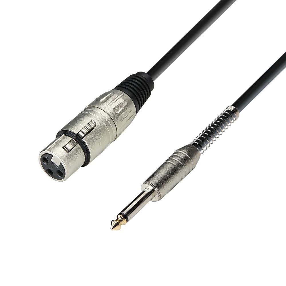 Adam Hall Cables K3MFP1000 3 Star Serie Mikrofonkabel (XLR female auf 6,3mm Klinke mono, 10m) 10 m S