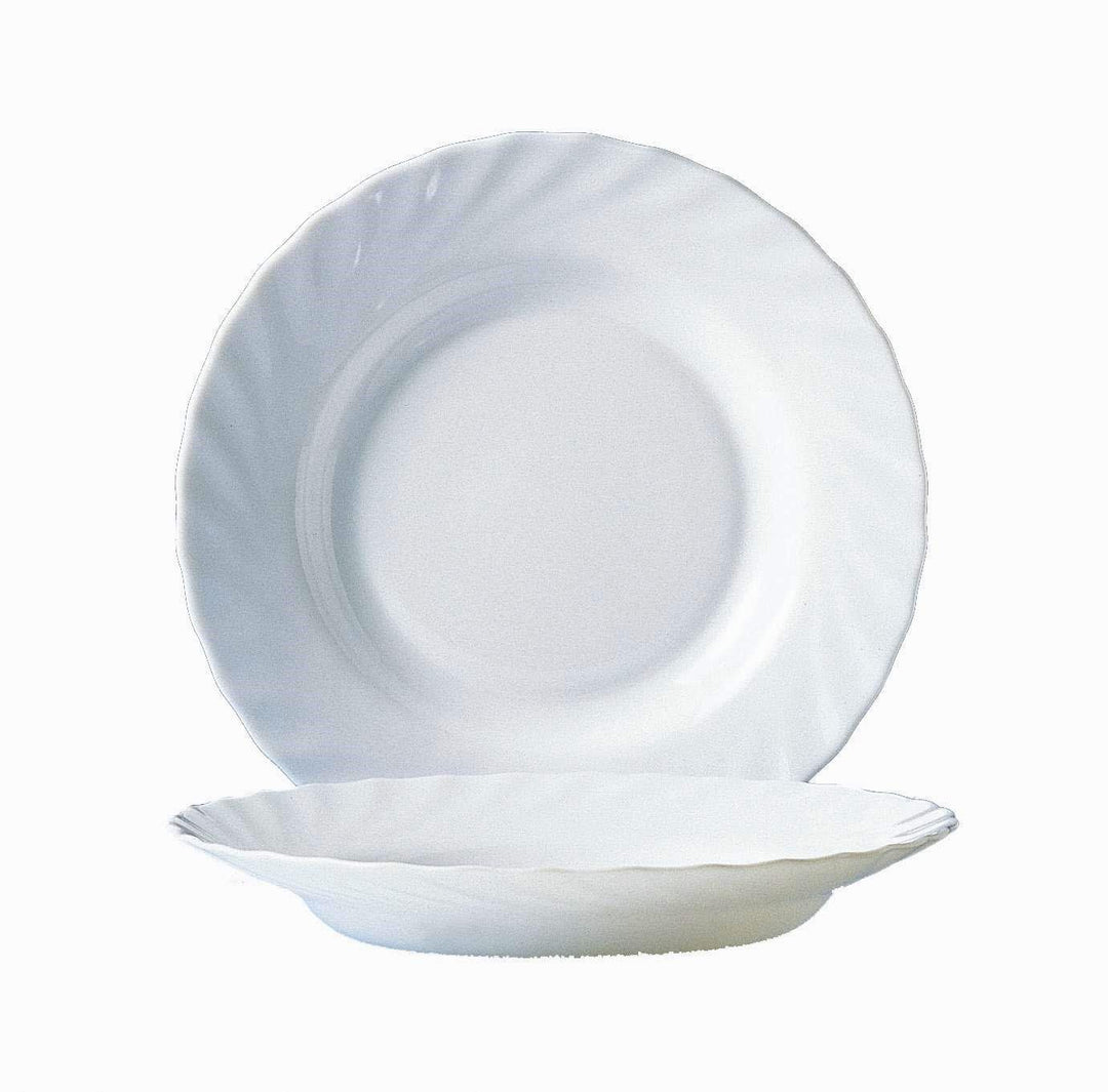 Trianon 12 Teller tief 22,5 cm Arcoroc Opalglas