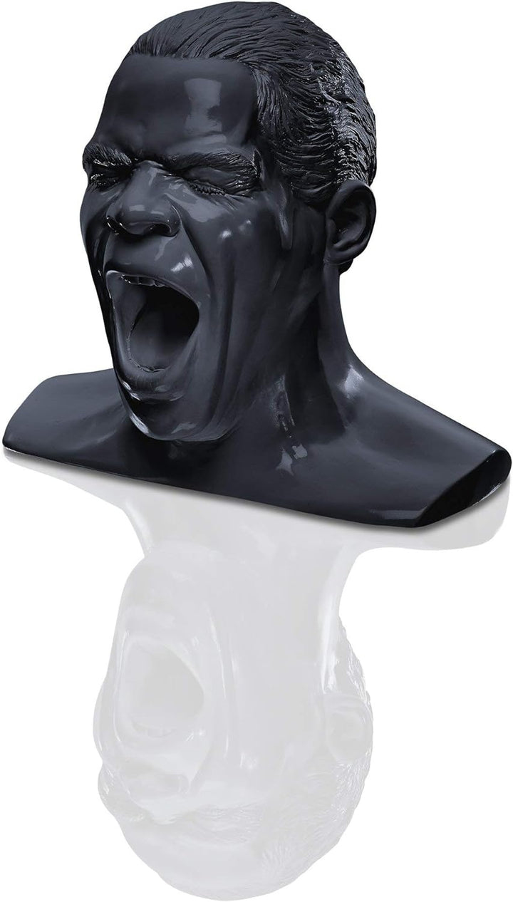Oehlbach Kopfhörerständer Scream - Handmade, Kunstharz, Schwarz - kultiger Oehlbach-Kopf zur Aufbewa