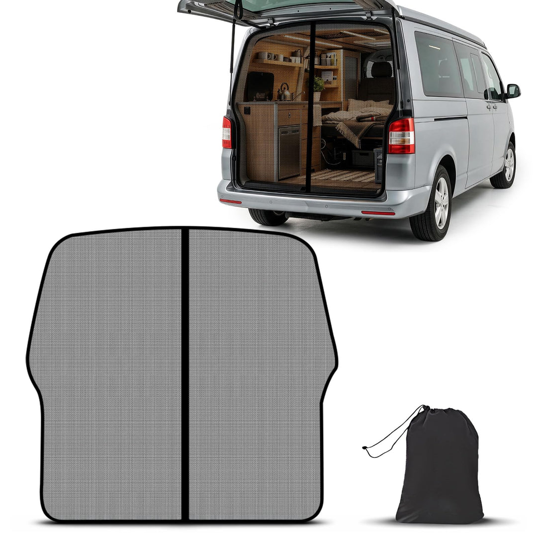 Moskitonetz für VW T5 T6 Heckklappe, Magnetisches Fliegengitter Camping für VW T5 / T6 Heckklappe, f