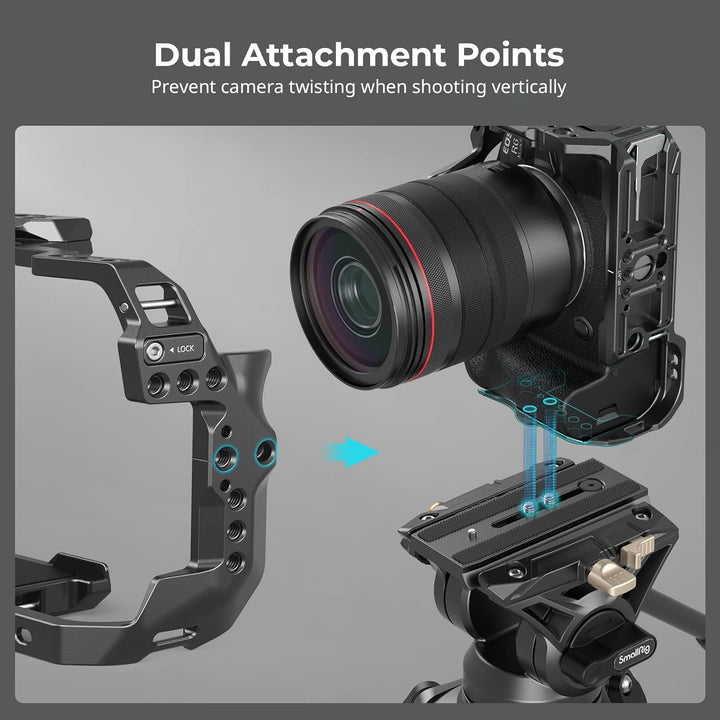 SMALLRIG R6 Mark II Kamerakäfig für Canon, Formschlüssiges Videokamera-Rig für Canon R6 Mark II, Ein