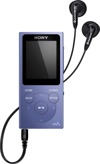 Sony NW-E394 Walkman 8GB (Speicherung von Fotos, UKW-Radio-Funktion) blau blau Single, blau Single