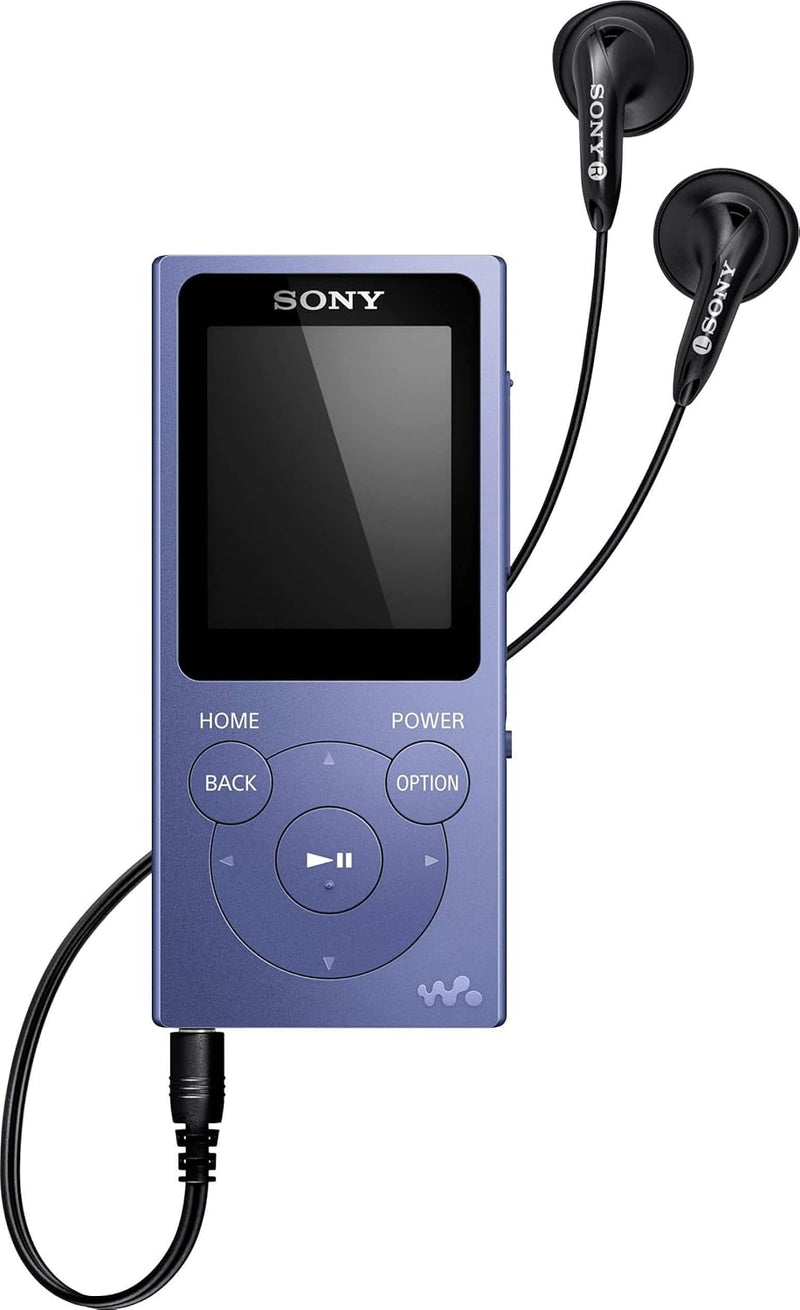 Sony NW-E394 Walkman 8GB (Speicherung von Fotos, UKW-Radio-Funktion) blau blau Single, blau Single