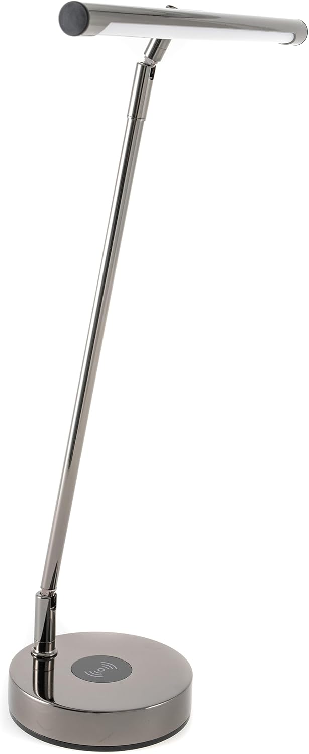 Gewa Pianolampe PL-78 schwarzchrom glänzend 5W LED mit Dimmfunktion, Einstellung Farbtemperatur, Alu