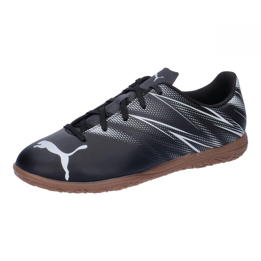 PUMA Unisex Kinder Attacanto Turf Training Soccer CleatsSneaker 32.5 EU Puma Schwarz Silber Mist, 32