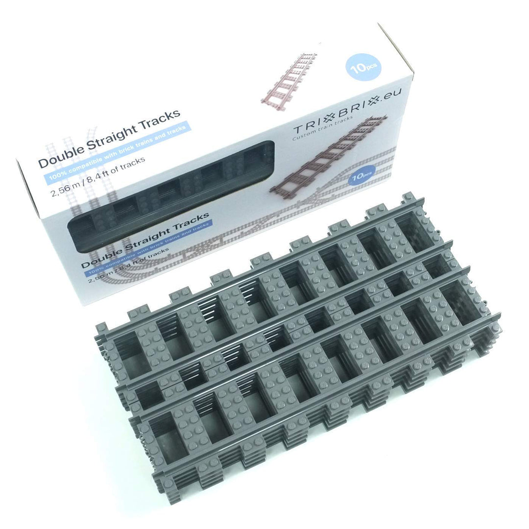 Trixbrix.eu Crossings (Double Straight Tracks Box 10 Stück) Double straight tracks BOX 10pcs, Double